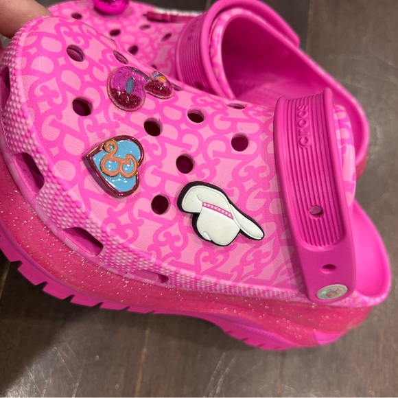 CROCS Women’s Barbie Glittery Pink Platform - READ DESCRIPTION- MIXED SIZES - Picture 4 of 10